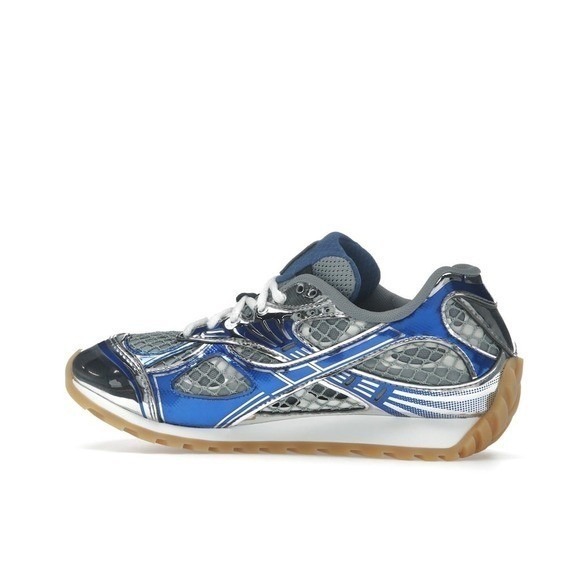 Bottega Veneta Other - Bottega Veneta Men's Orbit Low-Top Sneakers Blue Venezia Silver US‎ Size 12 GUC